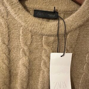 ZARA Cable Knit Sweater Vest – Size M – NWT